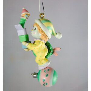 Precious Moments 1993 Balancing A Busy Season Artplas Holiday Expressions Orn.